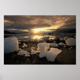 Nordamerika, USA, Alaska, Eisbucht, Eislandschaft, Poster