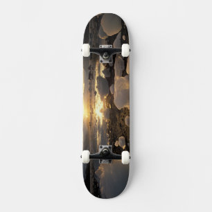 Nordamerika, USA, Alaska, Ice Bay, Icescape, Skateboard