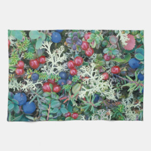 Nordamerika, USA, Alaska, Landschaft, Beeren Geschirrtuch