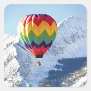 Nordamerika, USA, Colorado, Mt. Crested Butte, 2 Quadratischer Aufkleber