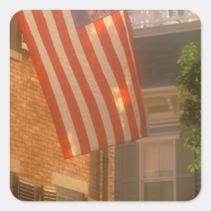 Nordamerika, USA, Massachusetts, Nantucket 2 Quadratischer Aufkleber