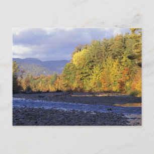 Nordamerika, USA, NH, Saco River. Kiesel Postkarte