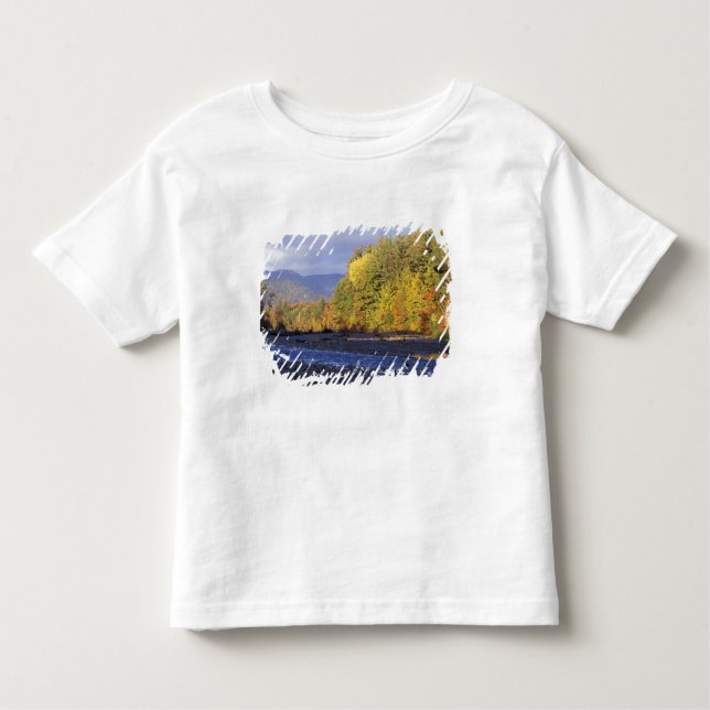 Nordamerika, USA, NH, Saco River. Kobold Kleinkind T-shirt (Vorderseite)
