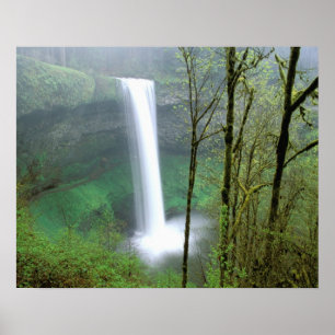 Nordamerika, USA, Oregon, Silver Falls Staat Poster