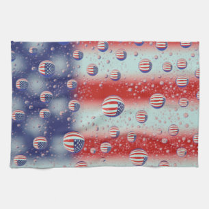 Nordamerika, USA, WA, Redmond, US-Flagge Handtuch