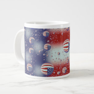 Nordamerika, USA, WA, Redmond, US-Flagge Jumbo-Tasse