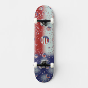 Nordamerika, USA, WA, Redmond, US-Flagge Skateboard