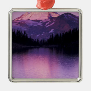 Nordamerika, USA, Washington, Mount Baker Ornament Aus Metall