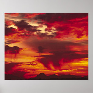Nordamerika, USA, Washington, Seattle. Sonnenaufga Poster