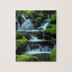Nordamerika; USA; Washington, Sol Duc Kaskade Puzzle