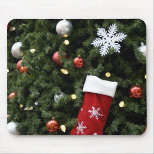 Nordamerika. Weihnachtsdekorationen auf Baum. 5 Mousepad