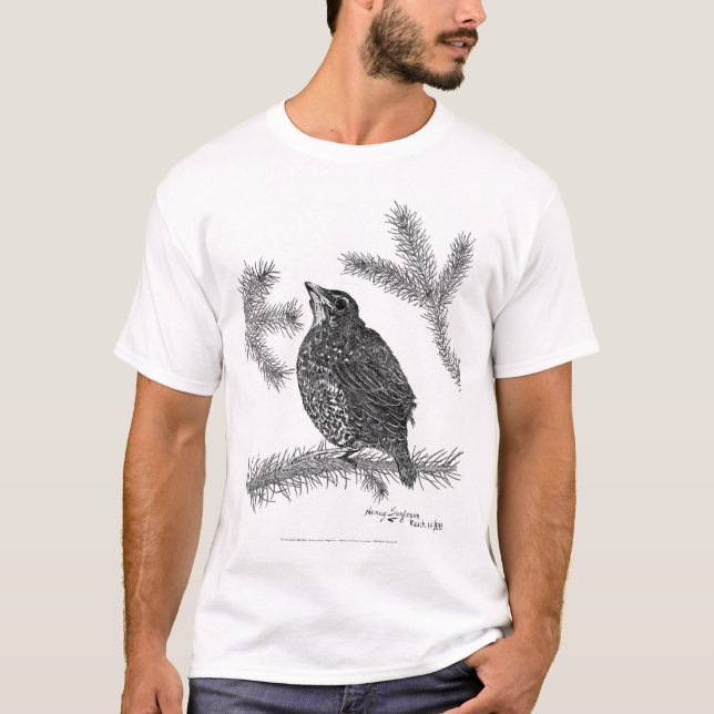 Nordamerikaner Robin Feder T-Shirt (Vorderseite)