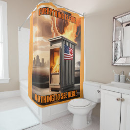 Nordamerikanische Einheit: Aufstehen im Rauch Duschvorhang