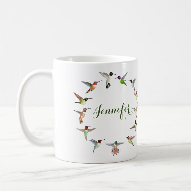 Nordamerikanische Kolibri Kaffeetasse (Links)