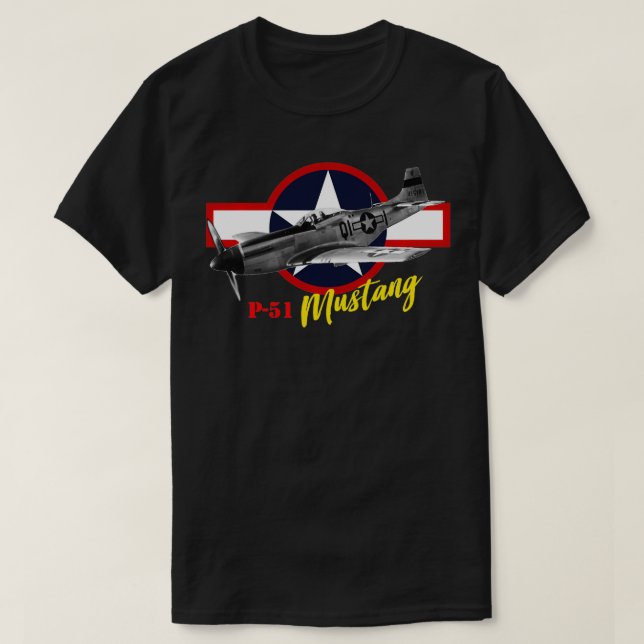 Nordamerikanische P51 Mustang T-Shirt (Design vorne)