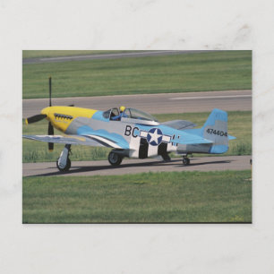 Nordamerikanische P-51 D Dazzling Donna auf der Postkarte