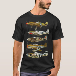 Nordamerikanische P-51 Mustang WW2 Fighter Classic T-Shirt