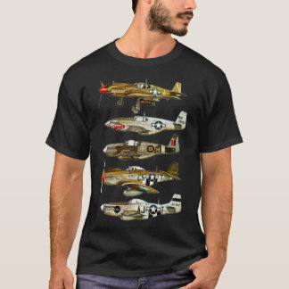 Nordamerikanische P-51 Mustang WW2 Fighter Classic T-Shirt