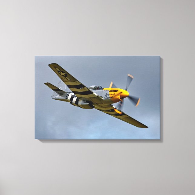 Nordamerikanische P-51D Mustang 'Ferocious Frankie Leinwanddruck (Vorderseite)
