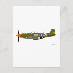 Nordamerikanische P-51D Mustang "Old Crow" Postkarte
