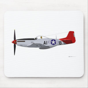 Nordamerikanische P-51D Mustang Tuskegee Flieger Mousepad