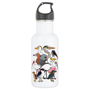 Nordamerikanische Stelzvögel Edelstahlflasche