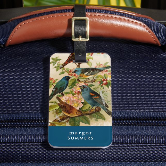 Nordamerikanische Vögel | Gustav Mü tzel Gepäckma Gepäckanhänger (Vorderseite Insitu 2)