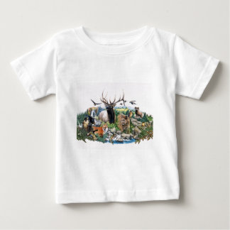 Nordamerikanische wild lebende Tiere Baby T-shirt