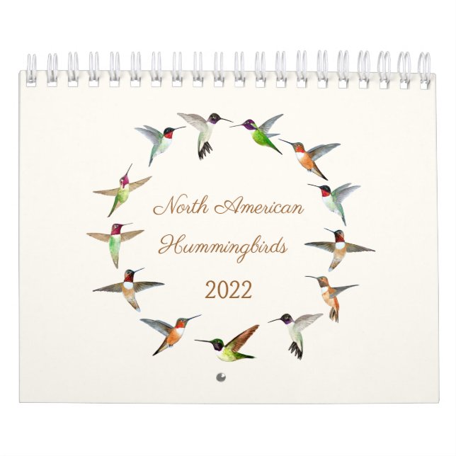 Nordamerikanischer Hummingbirds Calendar Kalender (Titelbild)