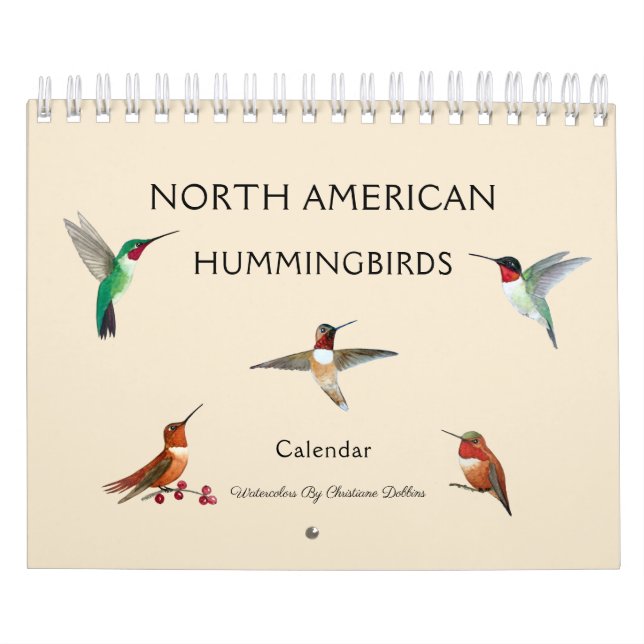 Nordamerikanischer Hummingbirds Calendar Kalender (Titelbild)
