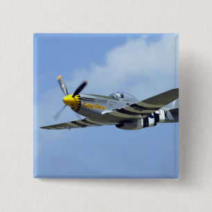 Nordamerikanischer P-51D Mustang, kleines Pferd Button