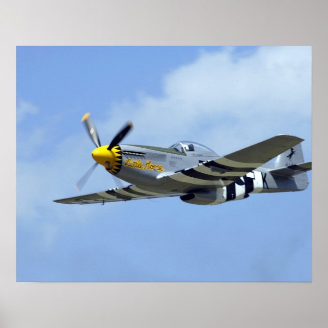 Nordamerikanischer P-51D Mustang, Kleines Pferd Poster (Vorne)