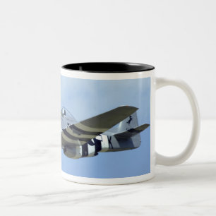 Nordamerikanischer P-51D Mustang, kleines Pferd Zweifarbige Tasse
