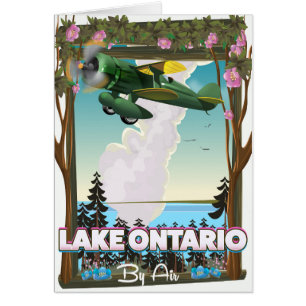 Nordamerikanisches Flugplakat Lake Ontario