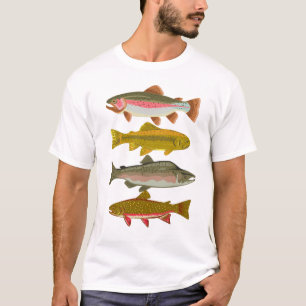 Nordamerikanisches Forellenliebhaber-T-Shirt: Einh T-Shirt