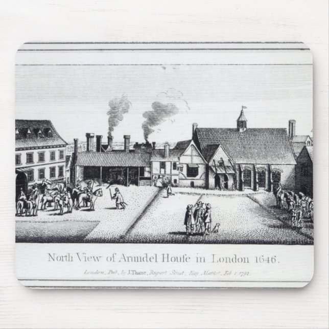 Nordansicht von Arundel-Haus in London Mousepad (Vorne)