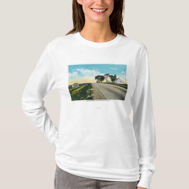 Nordansicht von Saratoga Schlachtfeld T-Shirt (Vorderseite)