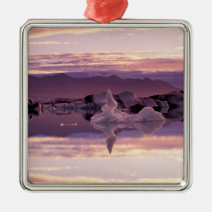 Nordatlantik, Island, Breioamerkurjokull Ornament Aus Metall