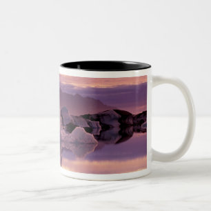 Nordatlantik, Island, Breioamerkurjokull Zweifarbige Tasse