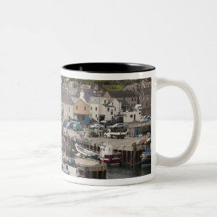 Nordatlantischer Hafen von Stromness Zweifarbige Tasse