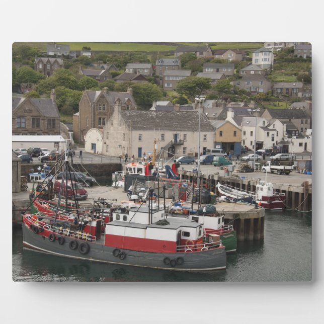 Nordatlantischer Küstenort Stromness Fotoplatte (Vorderseite)