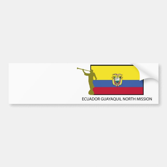 Nordauftrag Ecuadors Guayaquil CTR LDS Autoaufkleber (Vorne)