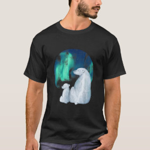 Nordaurora Borealis Lights Niedliche Polar Mutter T-Shirt