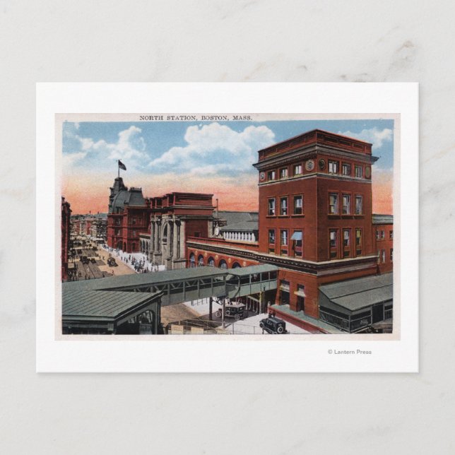 Nordbahnhof - Bahnstation Postkarte (Vorderseite)