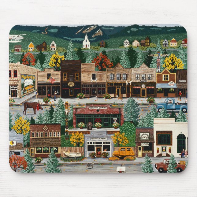 "Nordbelichtung" ~ Roslyn, Washington Mousepad (Vorne)