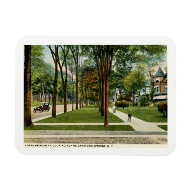 Nordbroadway, Saratoga Springs, NY Vintag Magnet (Horizontal)