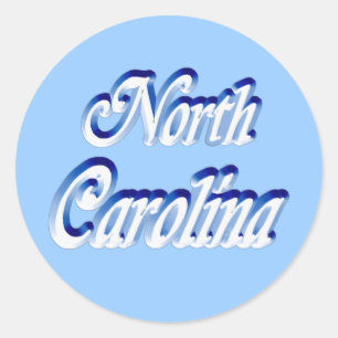 NORDCAROLINA-STICKER RUNDER AUFKLEBER