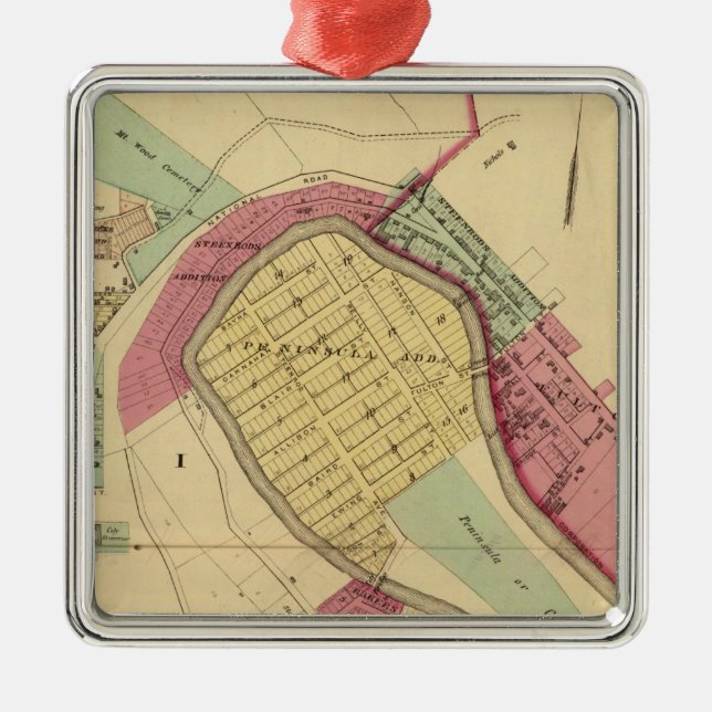 Norddrehen Silbernes Ornament (Vorne)