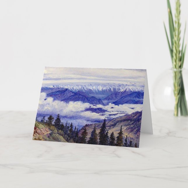 Norden - Gebirge aus Narkanda bei Simla Karte (Vorderseite)