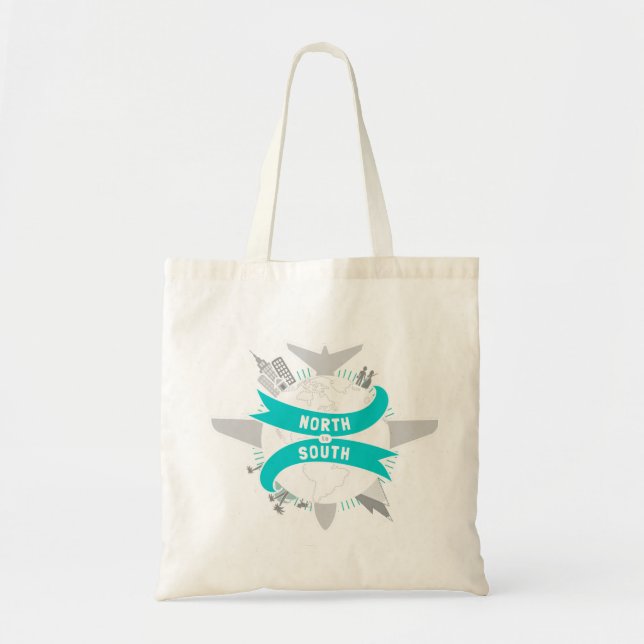 Norden zur SüdTasche Tragetasche (Vorne)